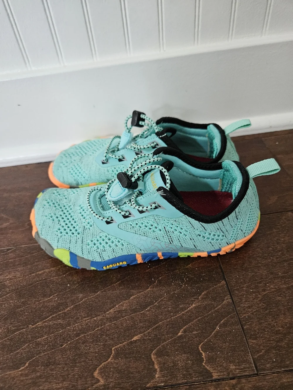 Saguaro Barefoot Water Shoes Size 31 EU (13 US) In Teal